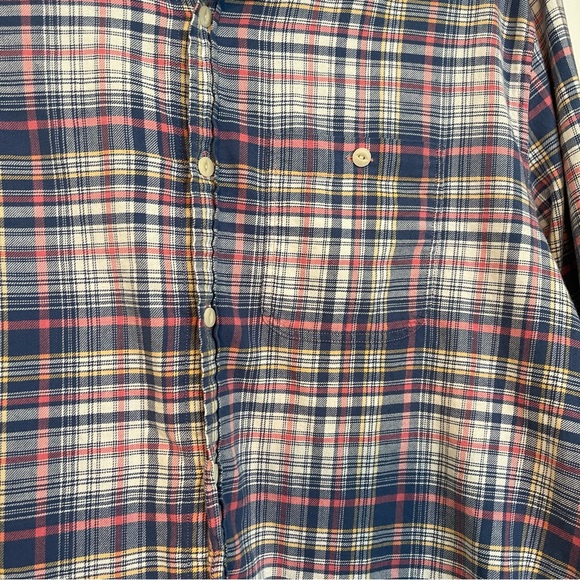 Vineyard Vines Mens Slim Longshore Fit Whale Long Sleeve Linen blend Shirt LG - Picture 8 of 8